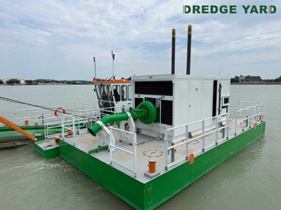 Dredge Booster station on floating dismountable pontoons