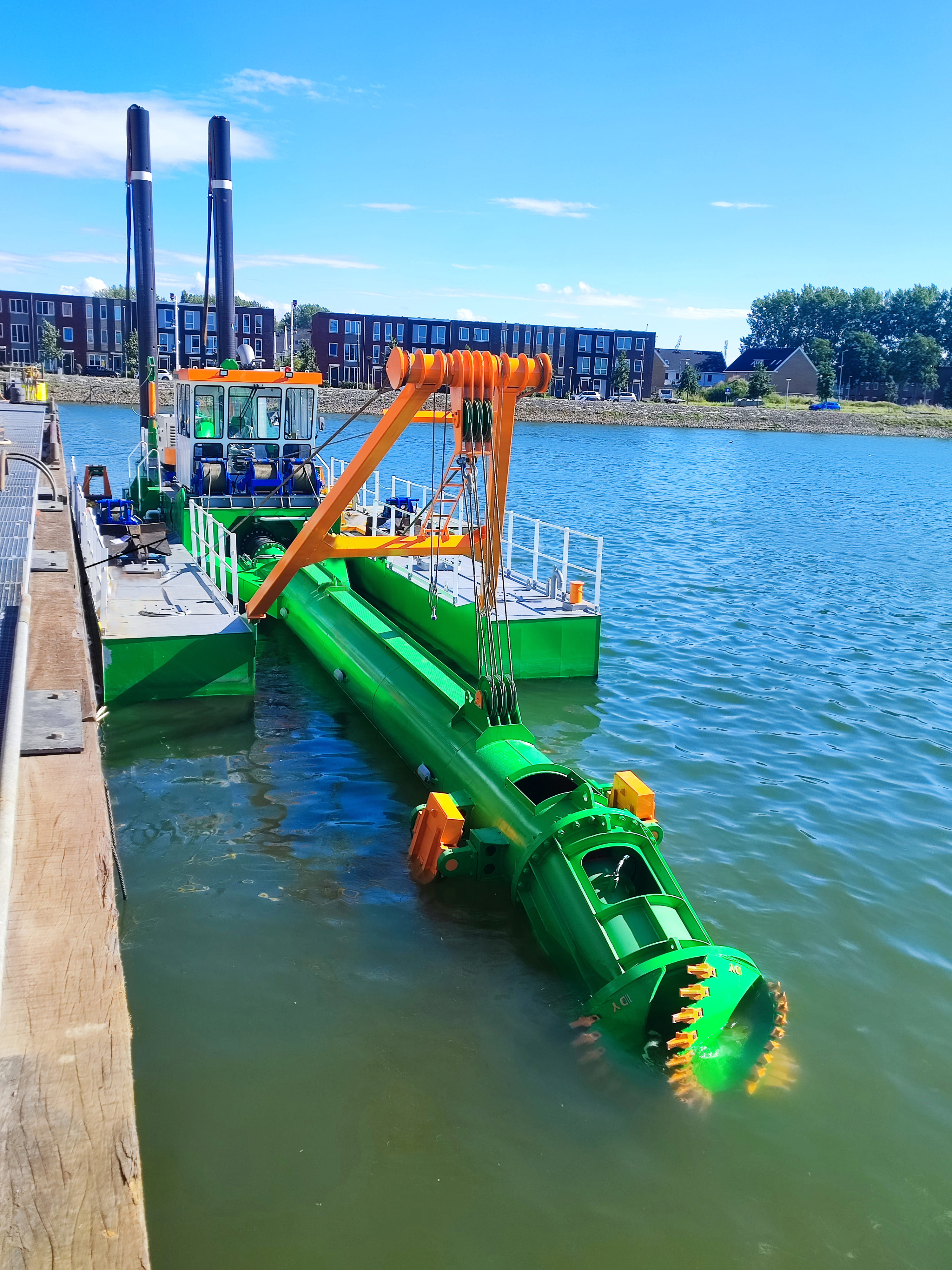 Dredge Yard cutter suction dredger in operation